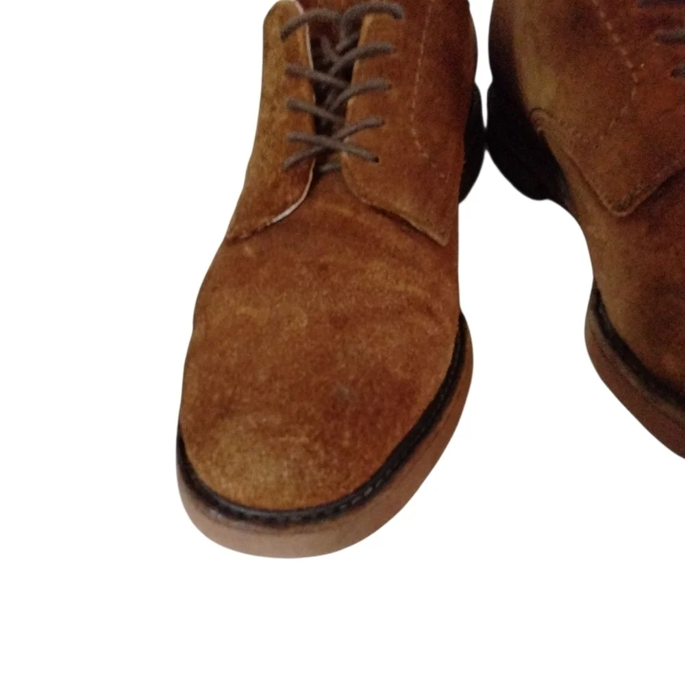 FRYE Tyler Oxfords Brown Suede Lace Up Shoes Men's Size 8.5